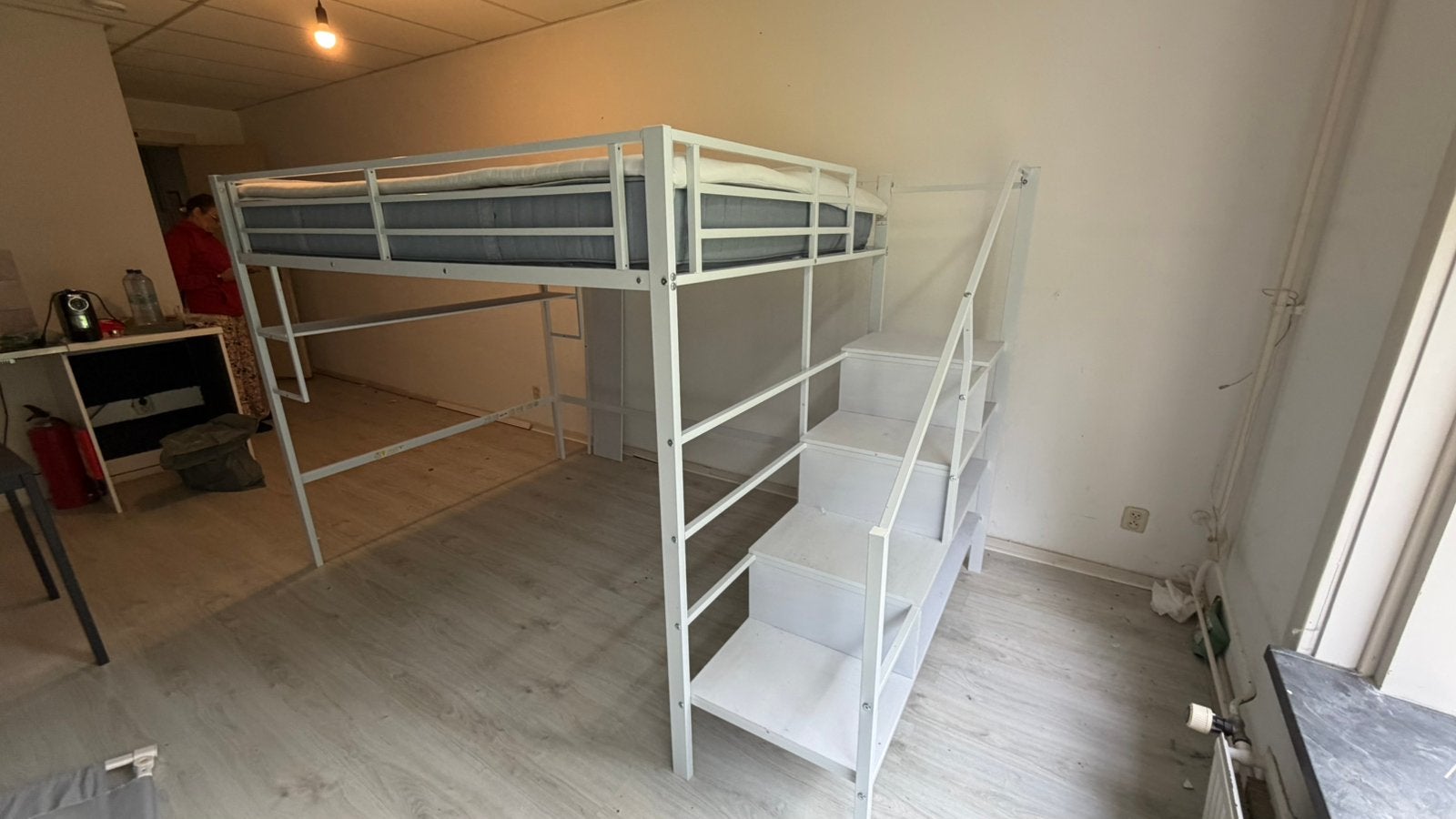 Ruime hoogslaper 140200 cm inclusief jong matras, Ophalen, Hoogslaper, Tweepersoons, 140 cm