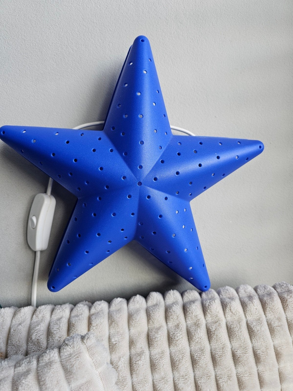 Blauwe ster wandlamp voor kinderkamer, Huis en Inrichting, Lampen | Overige, Overige merken, Gebruikt, Kunststof, Overige fittingen