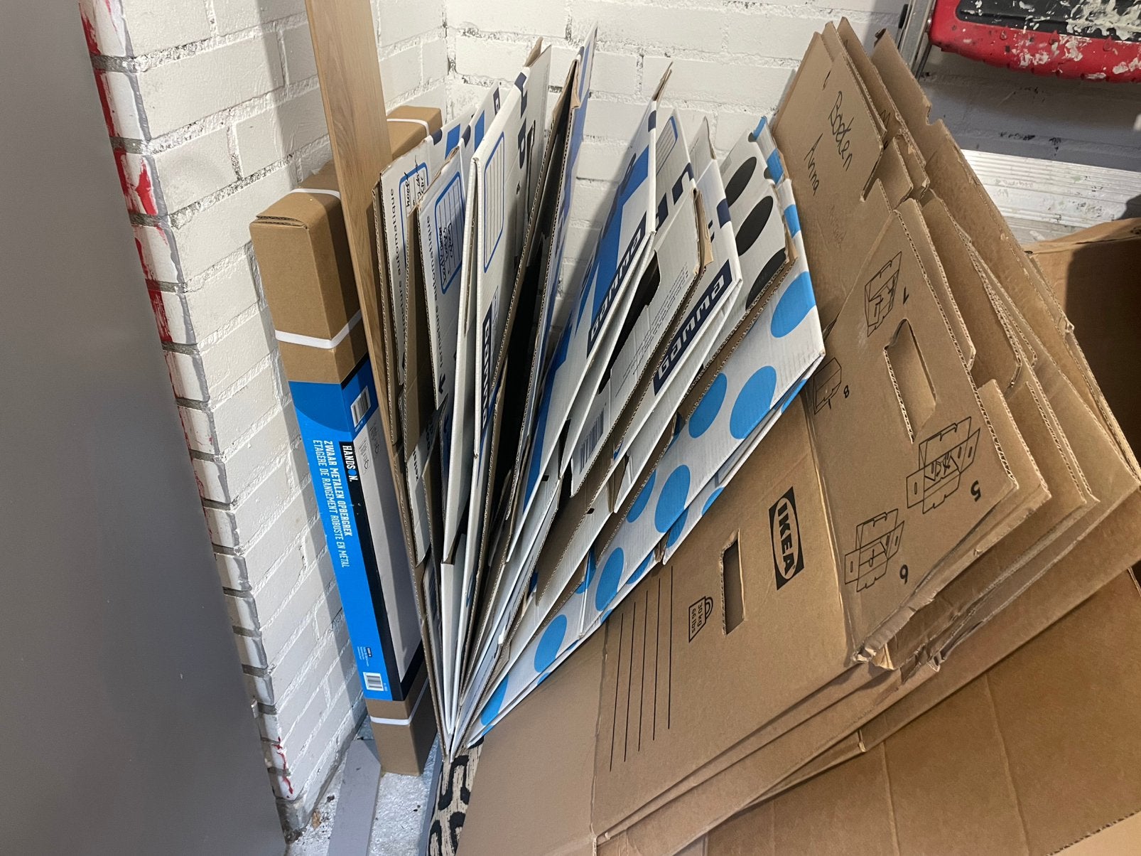15 verhuisdozen, Ophalen, 40 tot 60 cm, 50 tot 75 cm, 35 tot 50 cm