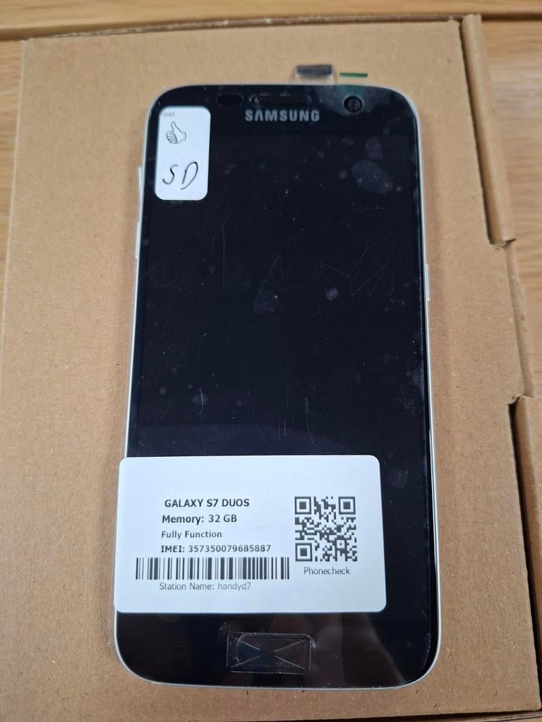 Samsung Galaxy S7 Duos 32GB - Refurbished, Telecommunicatie, Mobiele telefoons | Samsung, 32 GB, Samsung Electronics Co., Ltd. 129, Samsung-ro, Yeongtong-gu, Suwon-si, Gyeonggi-do, Korea