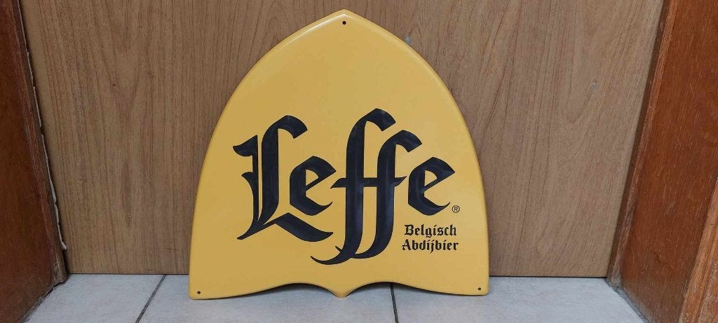 Reclamebord Leffe schild, Verzamelen, Biermerken, Ophalen of Verzenden, Nieuw, Reclamebord, Plaat of Schild, Overige merken