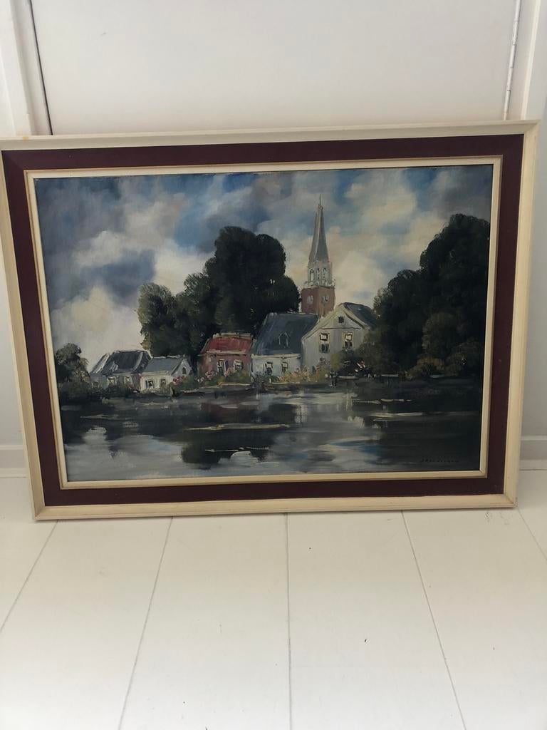 Schilderij Jan Kelderman. 80,5x60, Ophalen