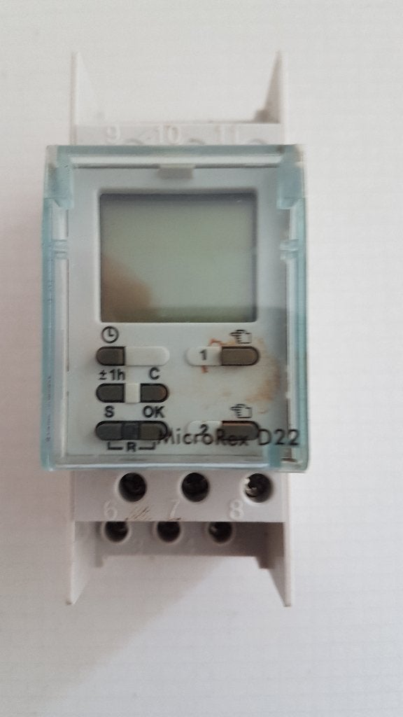 Schakelklok MicroRex D22, Ophalen of Verzenden, Gebruikt