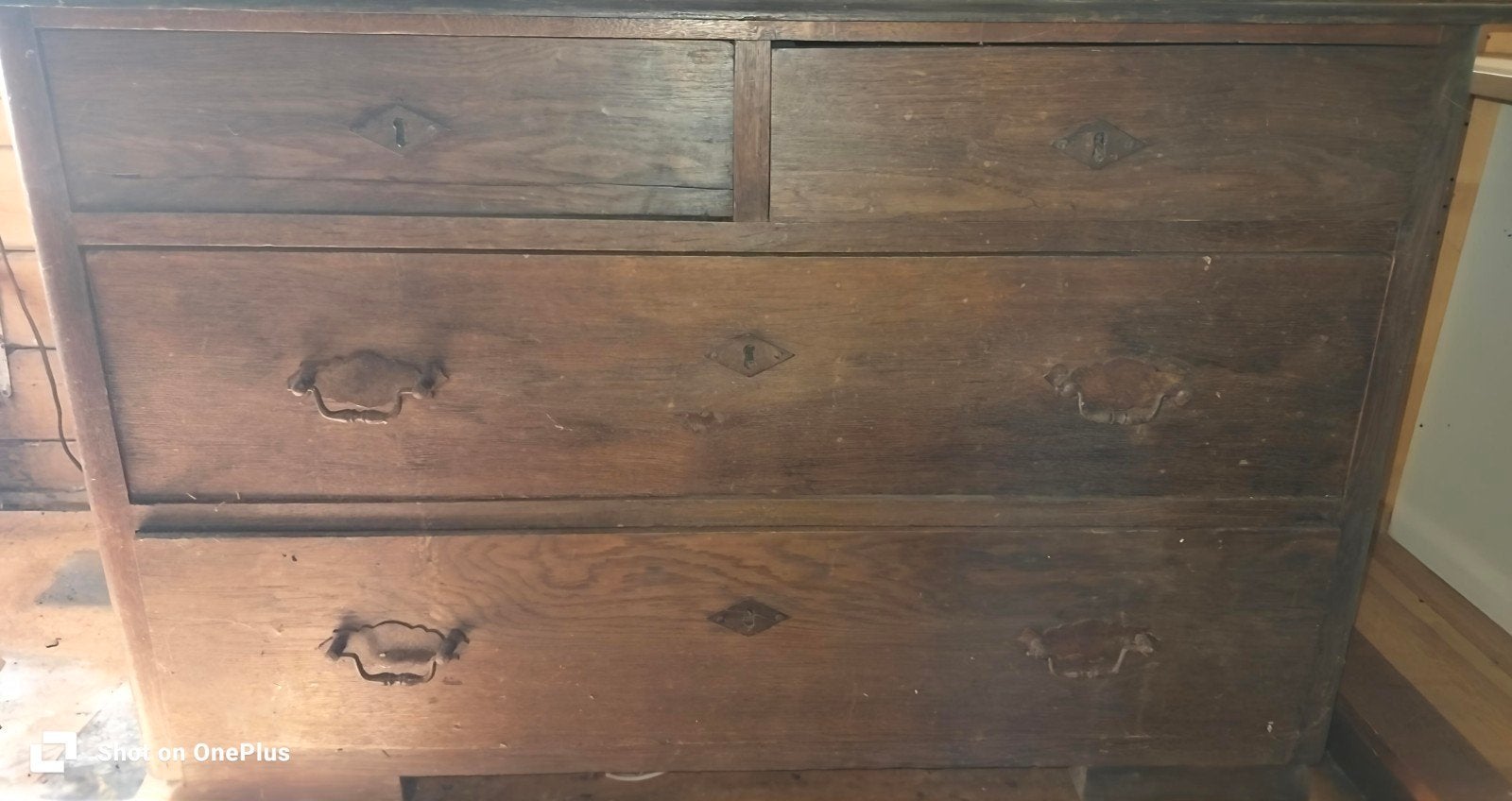 Vintage houten ladenkast - 110x73x63 cm, Huis en Inrichting, Kasten | Dressoirs, Ophalen of Verzenden