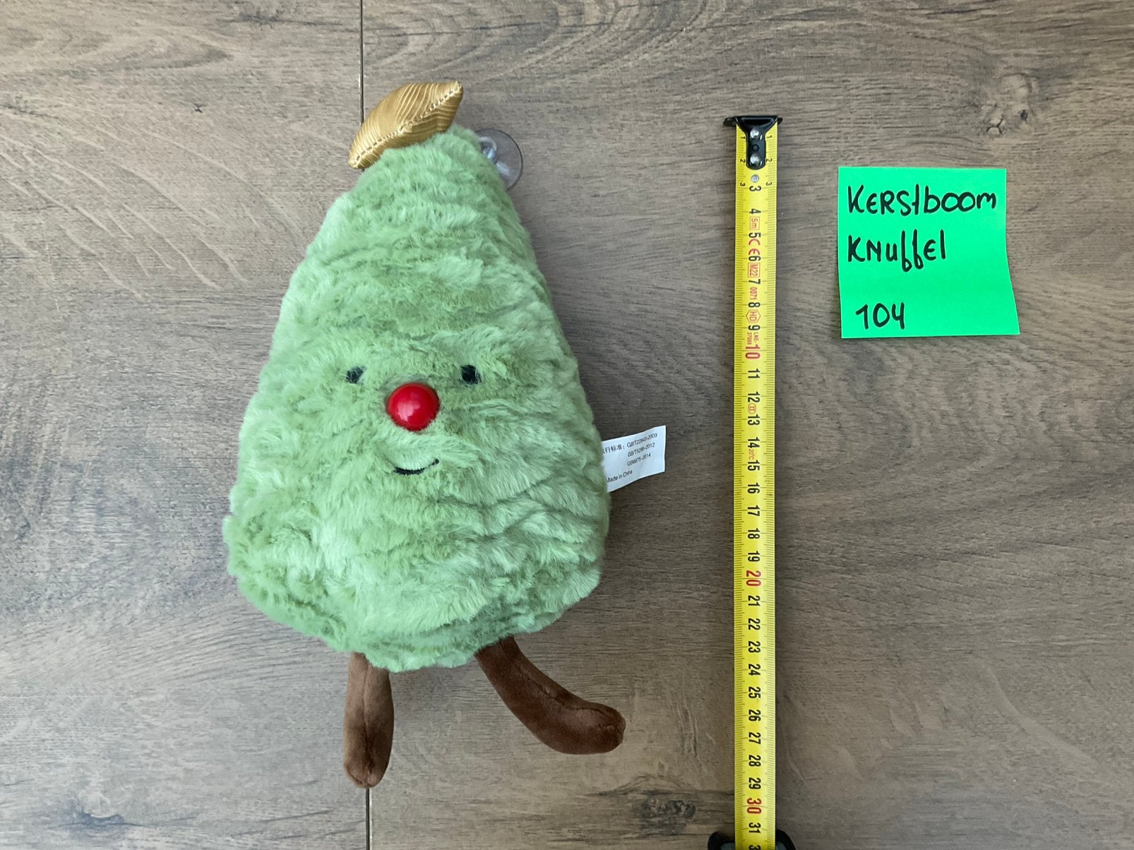 Nieuwe kerstboom kerst knuffel 25cm, Ophalen, Nieuw
