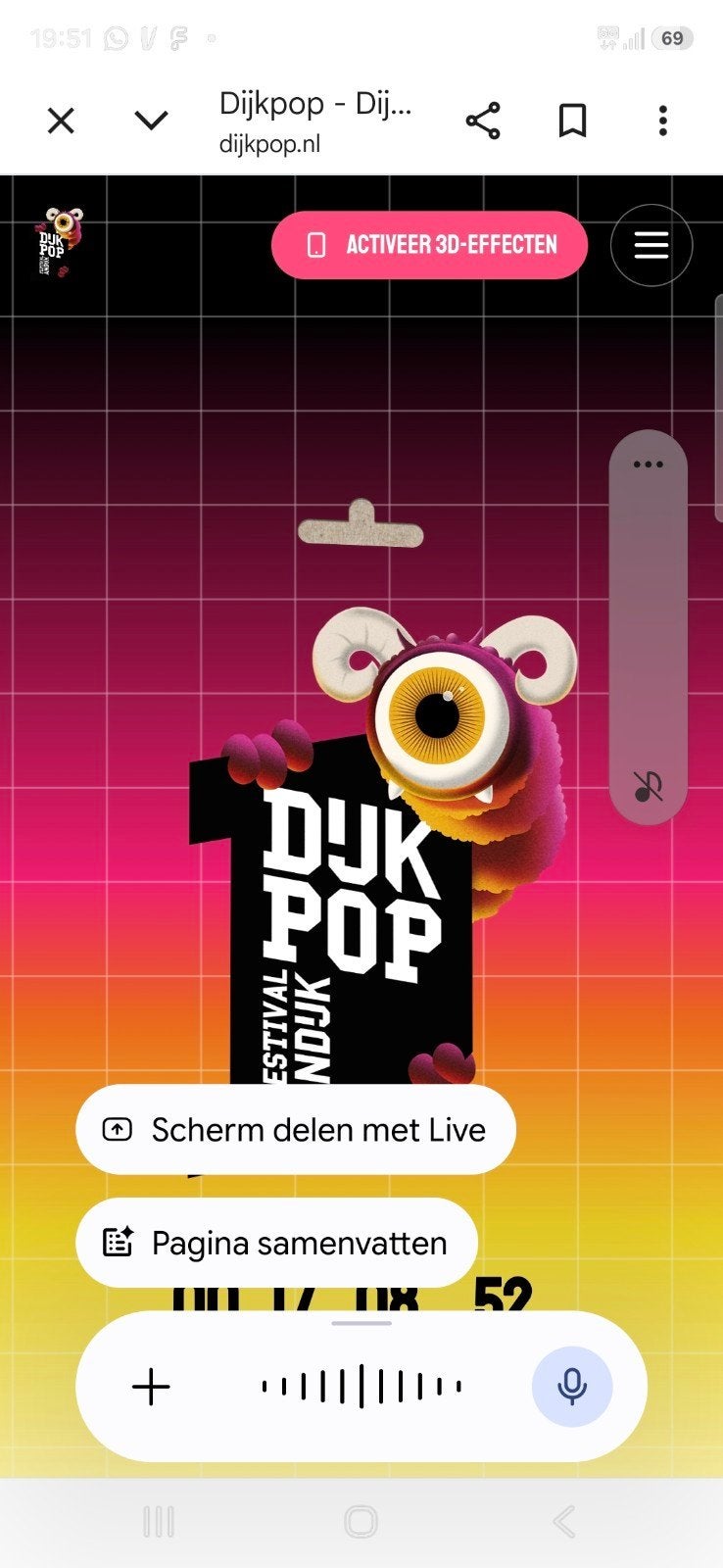 Kaartje Dijkpop / Zaterdag 4 juli, Tickets en Kaartjes, Evenementen en Festivals, Eén persoon