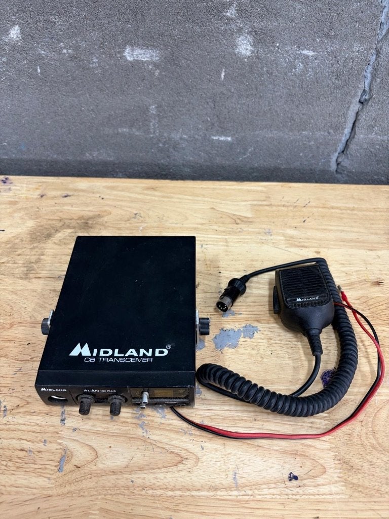 Midland Alan 100 Plus 27MC CB radio + originele microfoon, Telecommunicatie, Ophalen of Verzenden