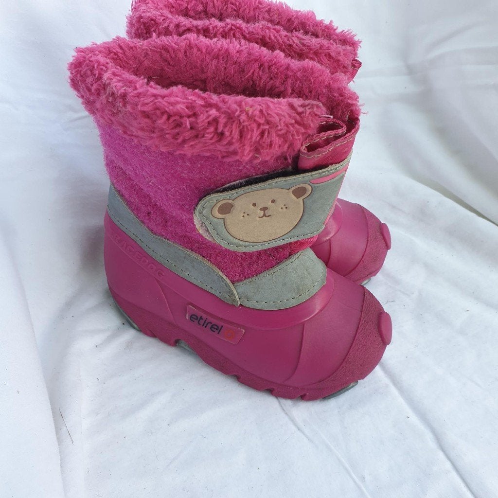 Schattige roze snowboots. Mt 22. Merk Etirel, Meisje, ., Ophalen of Verzenden, .