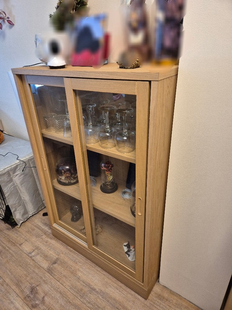 Vitrine Ikea Tonstad, Ophalen, 100 tot 150 cm, 50 tot 100 cm, Zo goed als nieuw