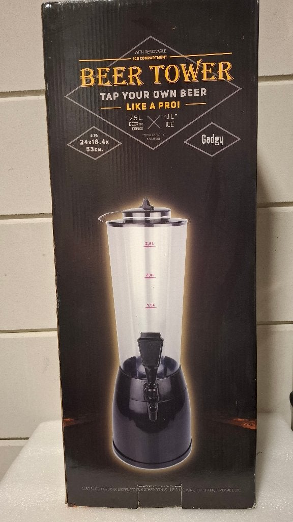 Biertap toren 2,5 liter bier     Nieuw, Witgoed en Apparatuur, Ophalen of Verzenden, Nieuw, Overige merken