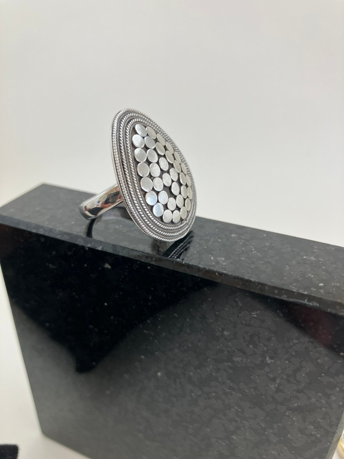 Bijzondere zilveren ring, Ophalen of Verzenden, Dame, Zilver, Kleiner dan 17
