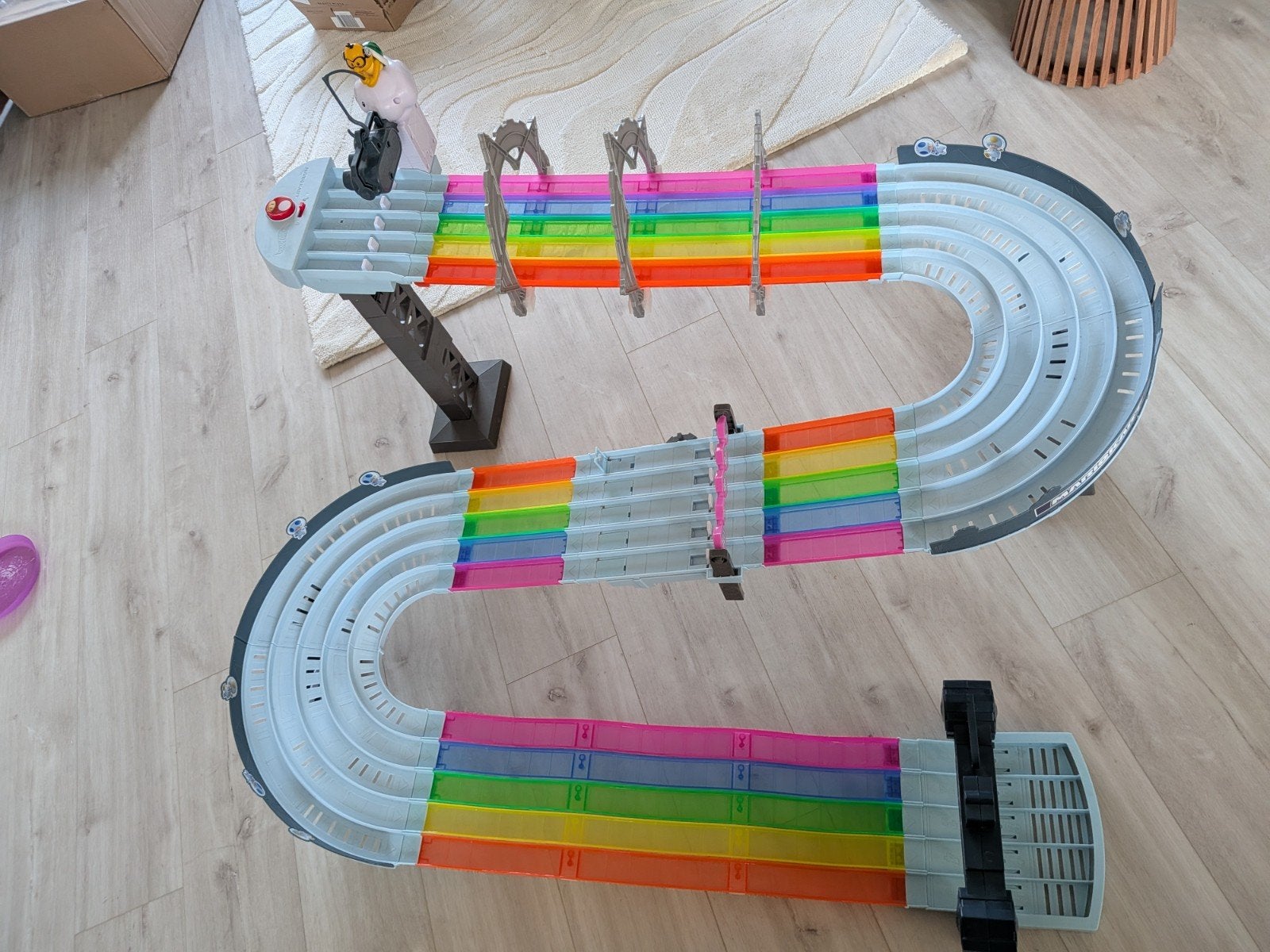 Mario Kart baan Hot Wheelz, Kinderen en Baby's, Speelgoed | Racebanen, Ophalen, Handmatig, Hot Wheels