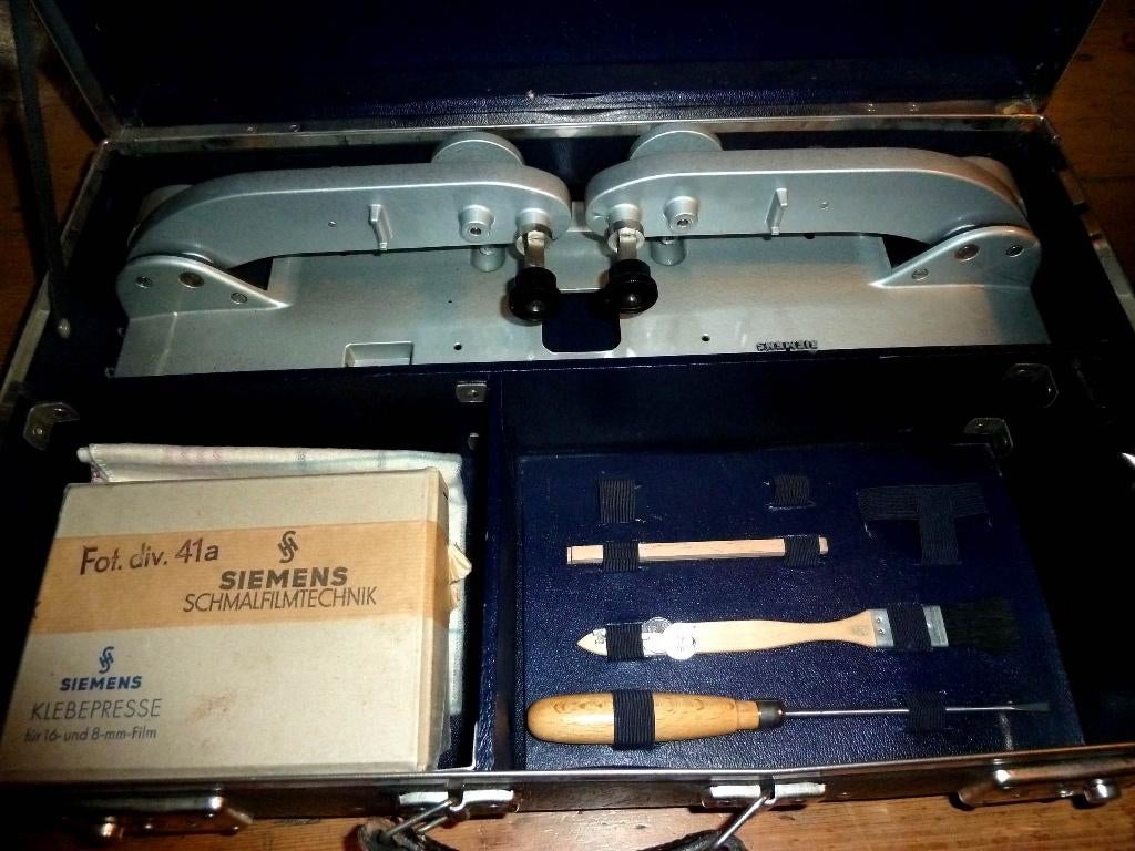 16mm film Siemens 600mtr Omroller + toebehoren met koffer -, Ophalen of Verzenden, 16mm film