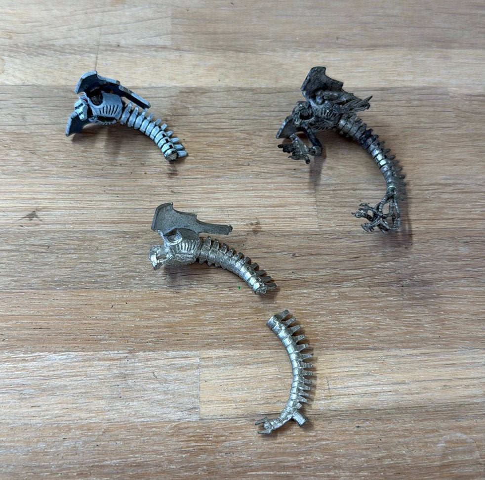 Warhammer Necron 3x Wraith - niet compleet metal, Hobby en Vrije tijd, Wargaming, Ophalen of Verzenden, Zo goed als nieuw, Warhammer
