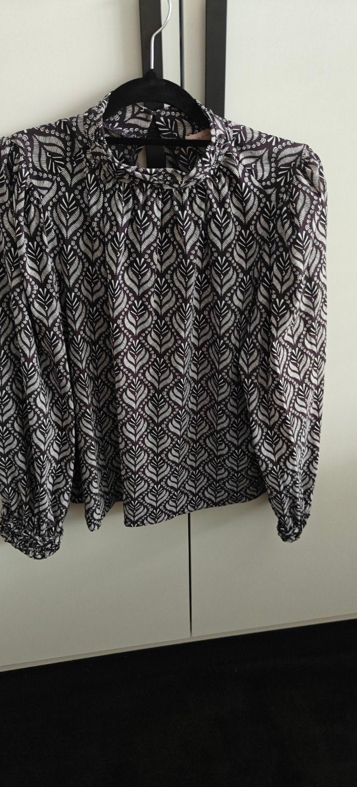 Studio Anneloes blouse XL bruin/paars wit motief, Studio Anneloes, Bruin, Maat 46/48 (XL) of groter, Ophalen of Verzenden