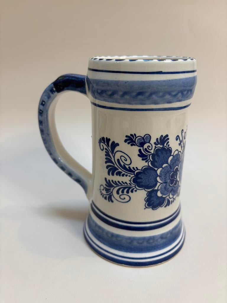 Vintage Heineken Delfts Blauw Bierpul - Prachtige Staat, Ophalen of Verzenden
