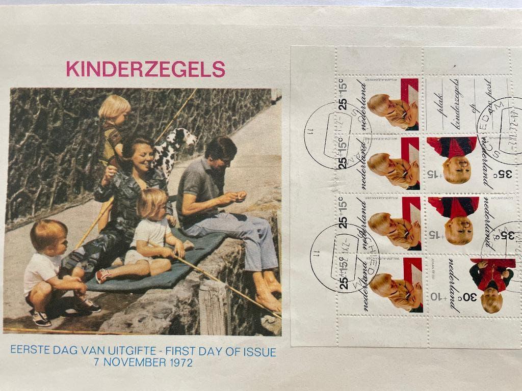 eerste dag enveloppen van koninklijkhuis, Ophalen of Verzenden, Onbeschreven, Nederland