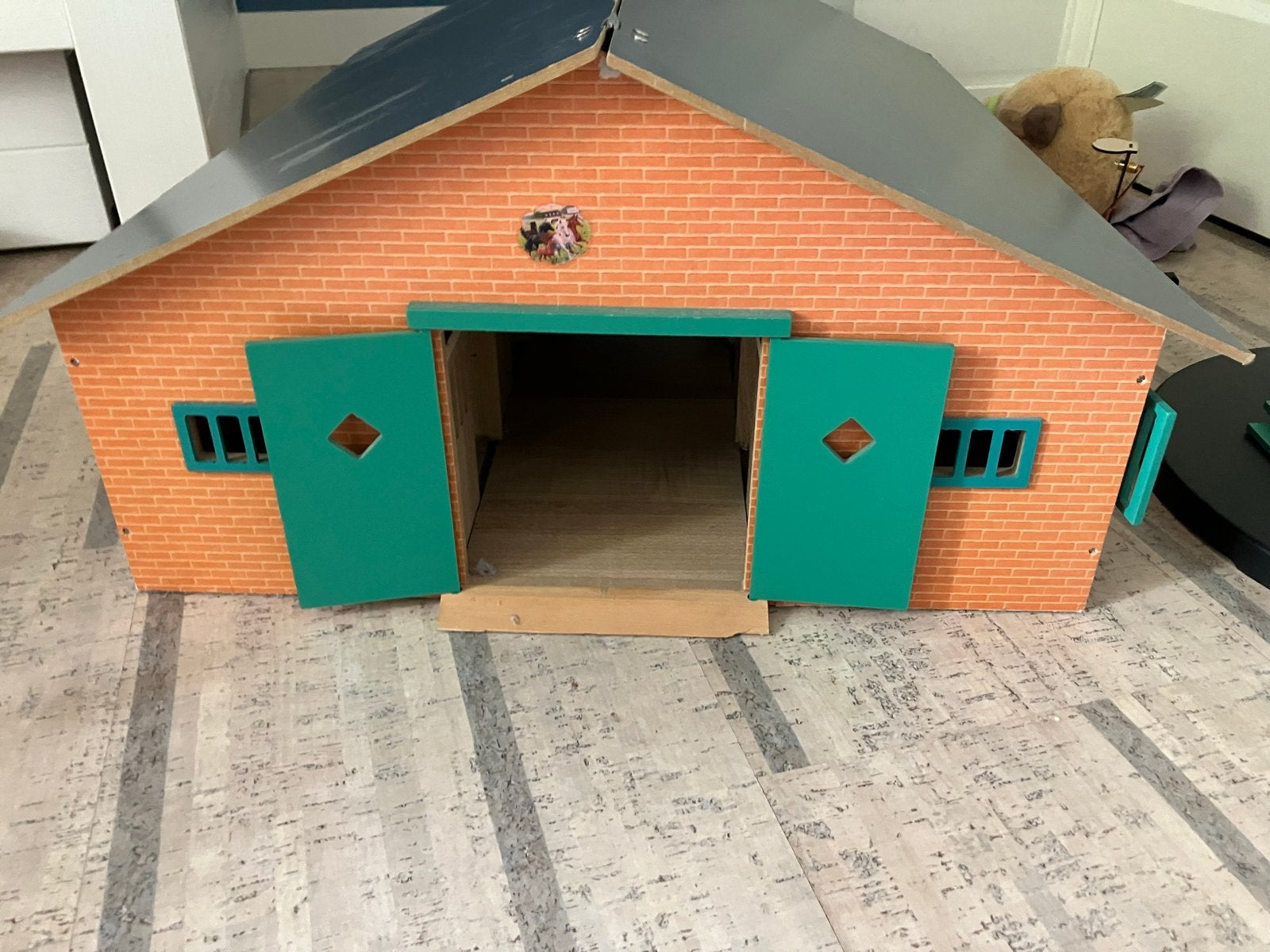 Grote paardenstal met veel schleich accessoires, Ophalen, Gebruikt, Jongen of Meisje