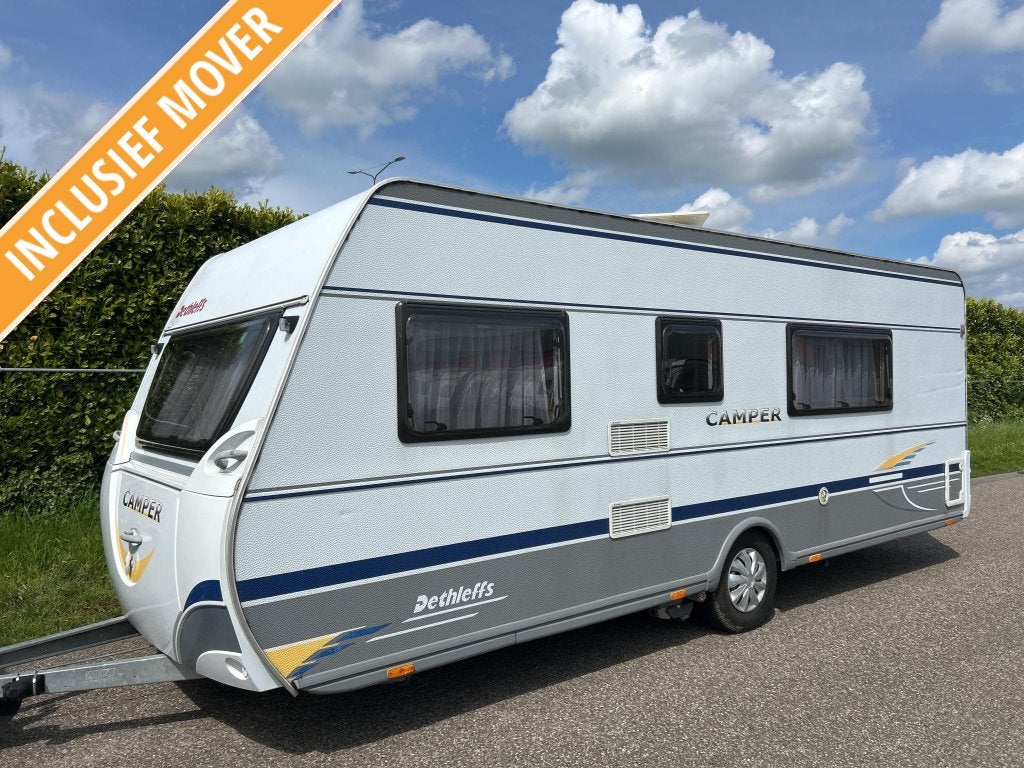 DETHLEFFS 540 V 2008 VOORTENT ENKELE BEDDEN MOVER, Arist-Dethleffs-Straße 12, 88316 Isny im Allgäu, Duitsland, Rondzit, Dethleffs
