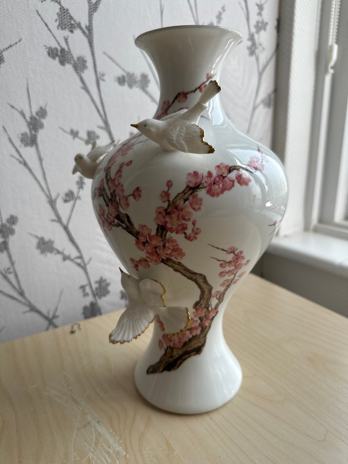 Franklin Mint Vaas Emperor's Nightingale Toshiharu Kitagawa, Ophalen