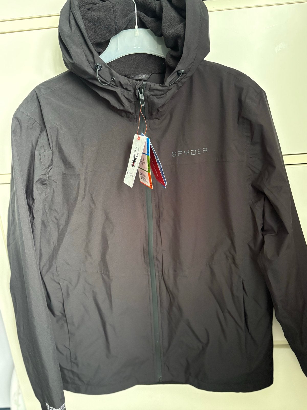 Nieuwe Spyder Colorado Heren Jas Zwart Maat M Waterbestendig, Ophalen of Verzenden, Nieuw, Maat 48/50 (M), Zwart