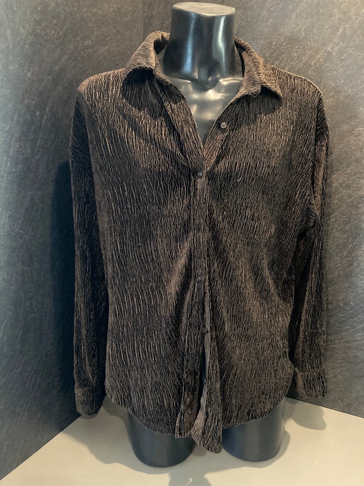 Oversized bloes bruin fudge, Kleding | Dames, Blouses en Tunieken, Ophalen, Nieuw, Maat 42/44 (L), Bruin