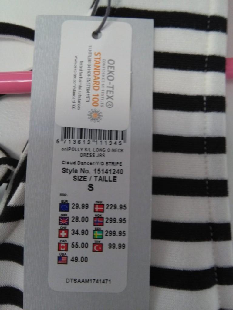maxi-jurk met aangehecht prijskaartje, Ophalen, Only, Nieuw, Maat 36 (S)