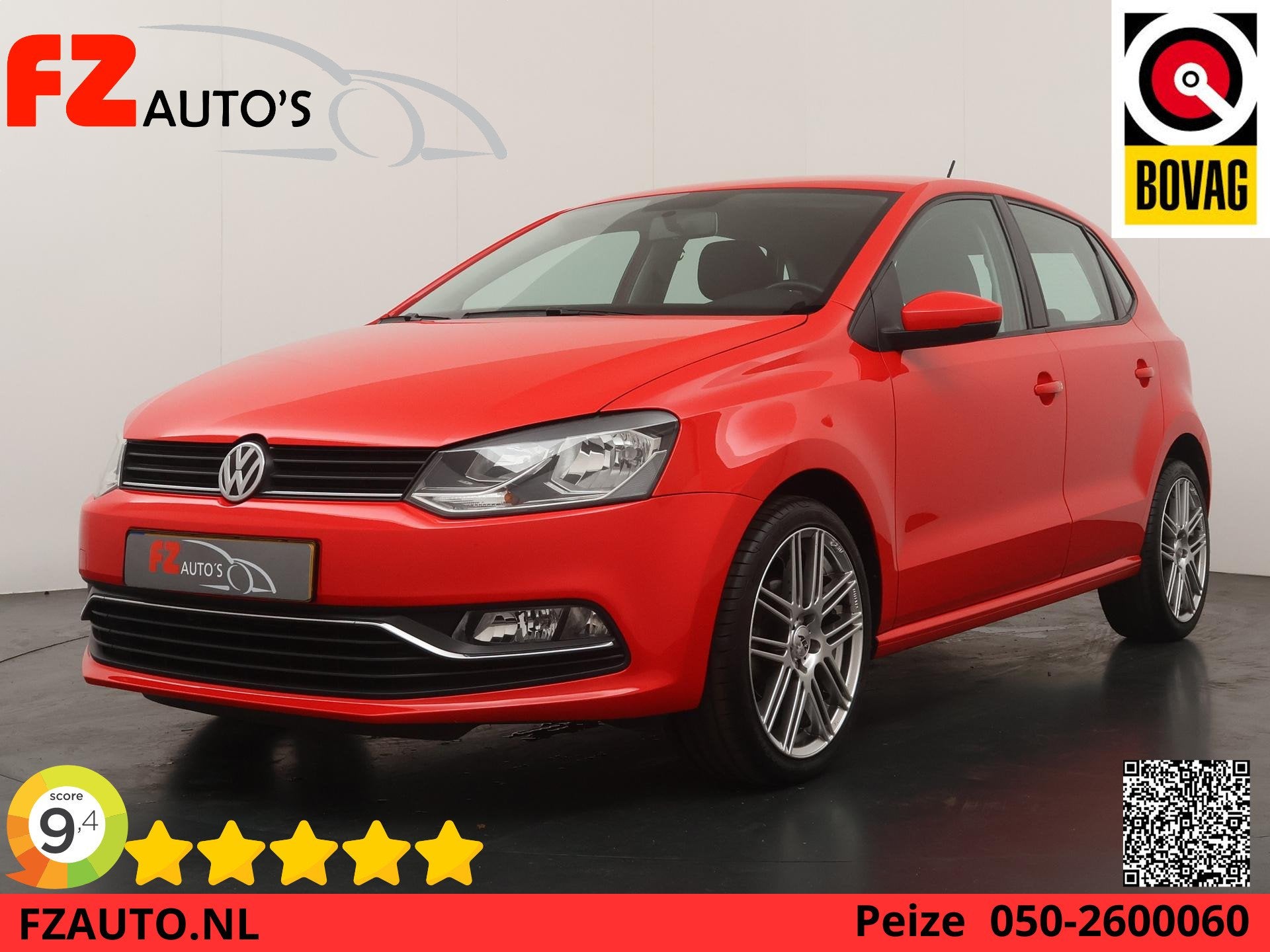 Volkswagen Polo 1.2 TSI Comfortline - Navigatie - Cruise Con, Stof, 4 cilinders, Origineel Nederlands, Bedrijf
