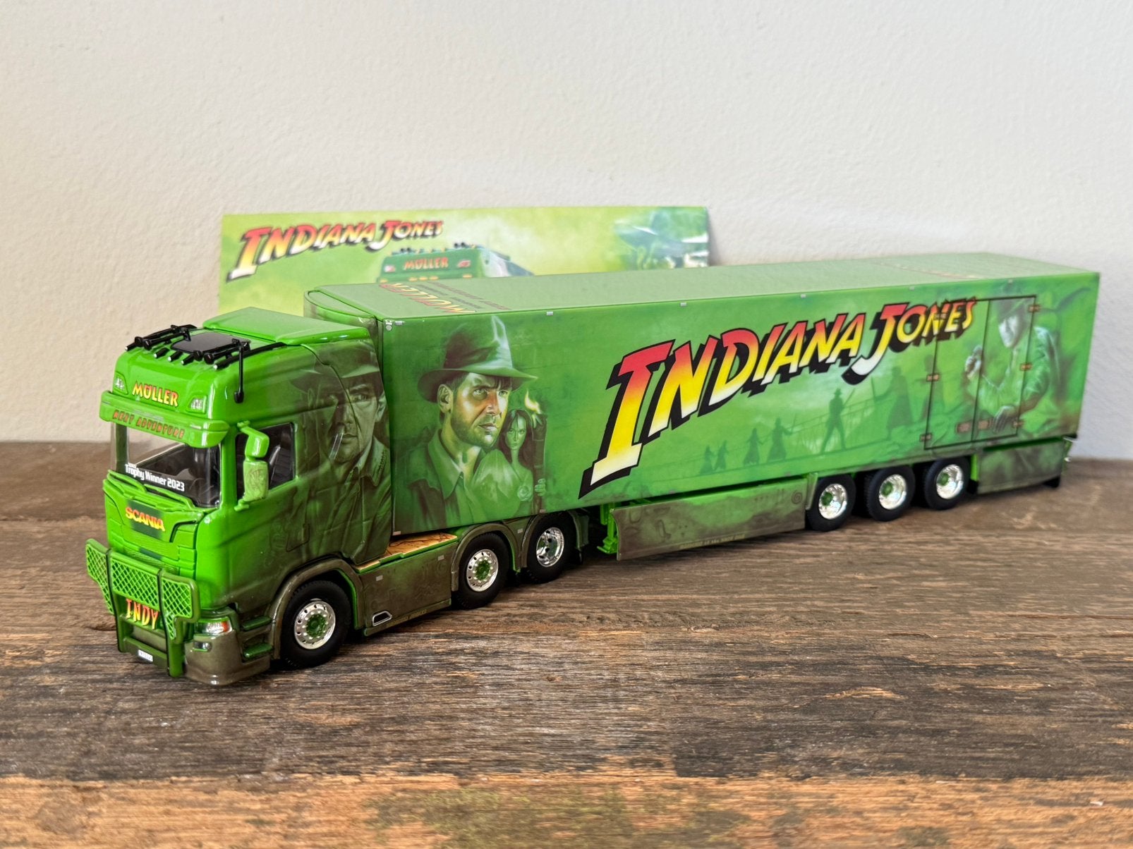 Tekno - Scania next gen Müller, Ophalen of Verzenden, Zo goed als nieuw, Bus of Vrachtwagen, Tekno