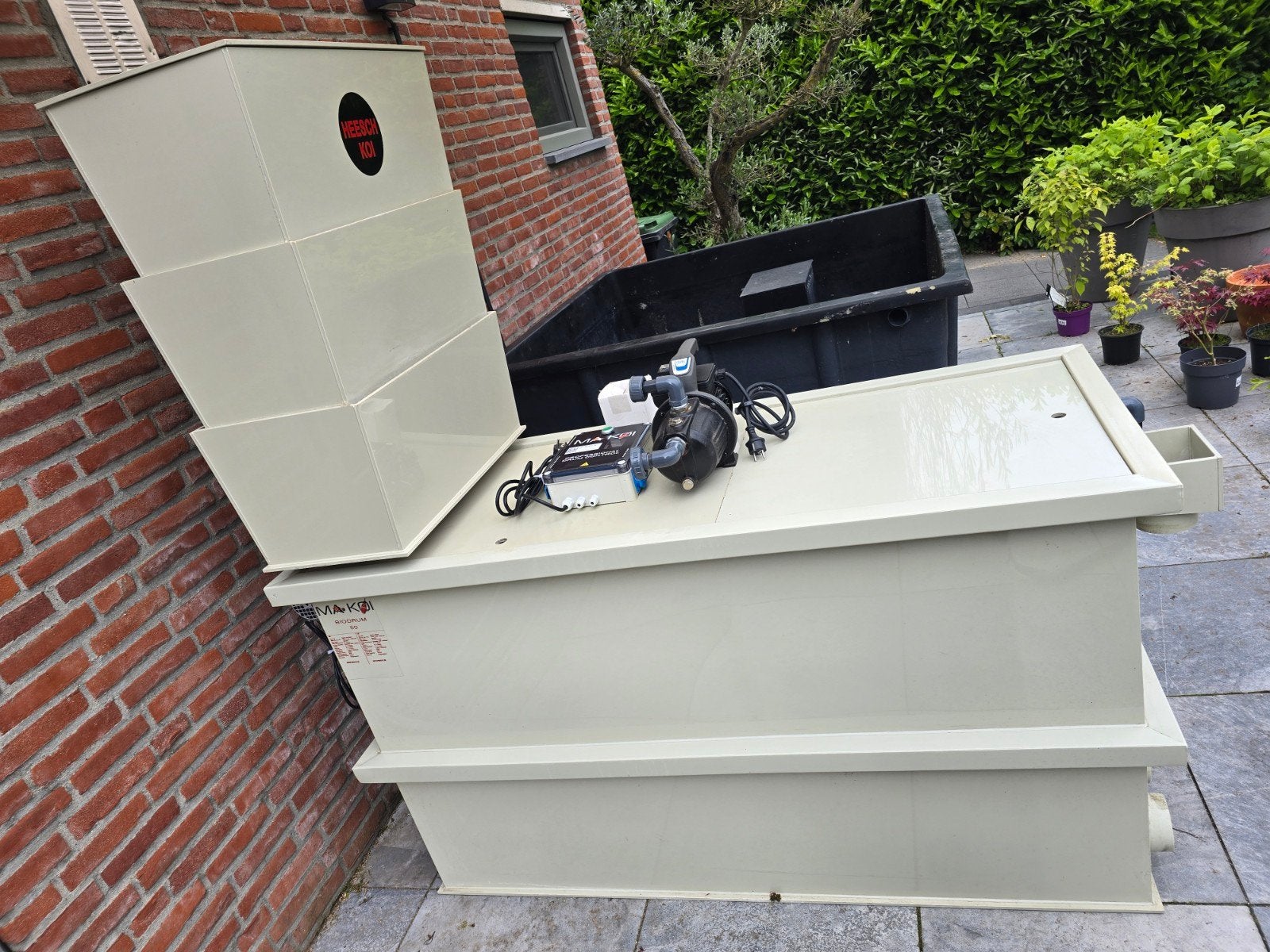Makoi Biodrum 50 incl. Trickle filter. Complete set!, Ophalen of Verzenden, Rond, Hout, 60 cm of meer