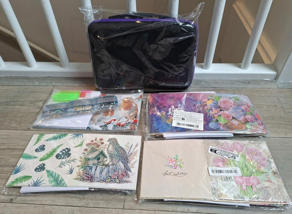 Groot pakket Diamond Painting luxe kaarten maken nieuw, Ophalen of Verzenden, Nieuw