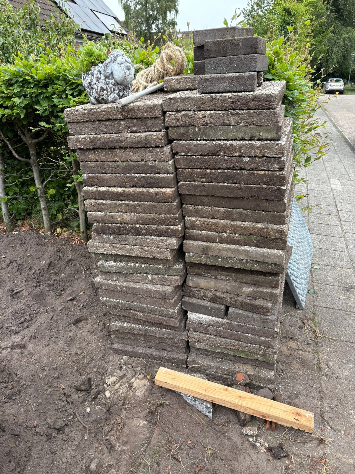 Grindtegels, Ophalen, Gebruikt, 10 m² of meer, Beton