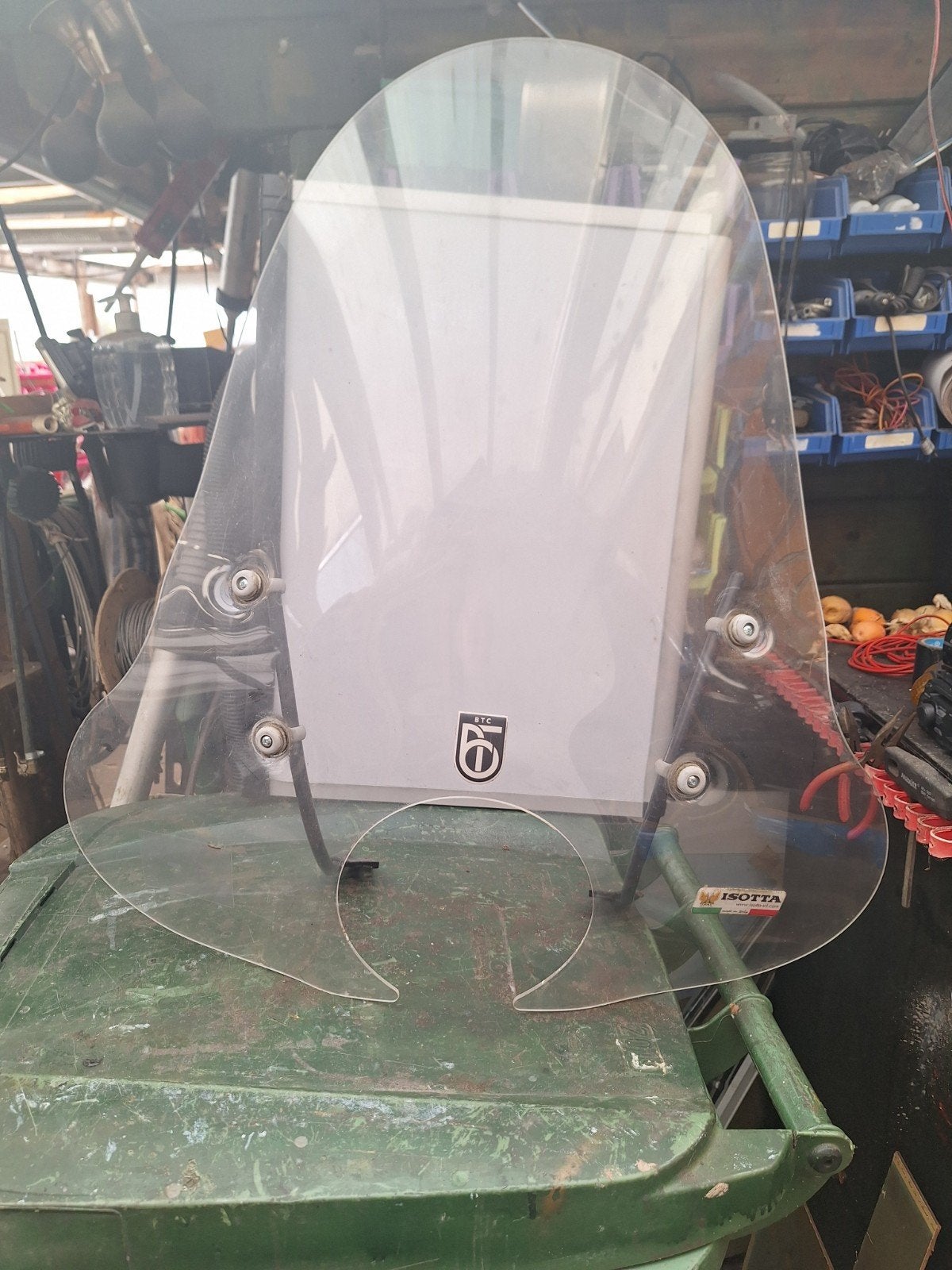 Windscherm voor retro scooter - Gebruikt, prima staat, Caravans en Kamperen, Ophalen of Verzenden, Gebruikt