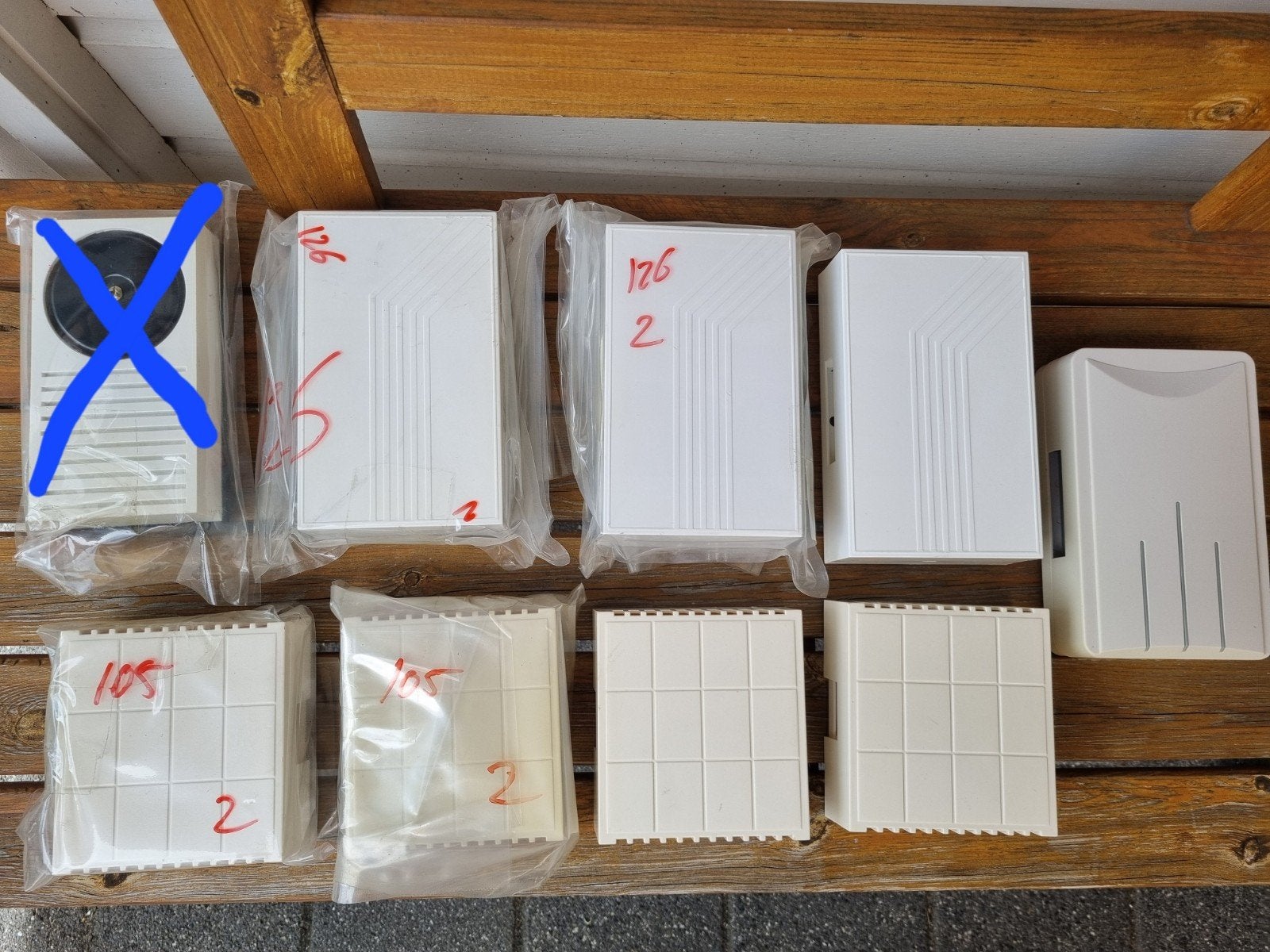 8x Friedland deurbelontvanger bedraad, Ophalen of Verzenden, Gebruikt, Bedraad