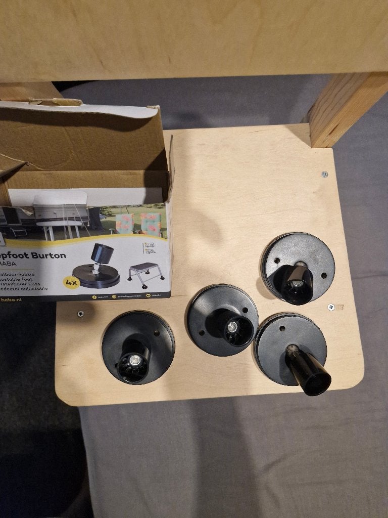 Trap pootbescherm doppen voor onder caravan opstapje, Caravans en Kamperen, Ophalen of Verzenden, Nieuw