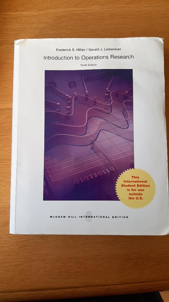 Introduction to operations research, Boeken, Gelezen, Beta, Frederick S. Hiller/Gerald J. Lieberman, HBO