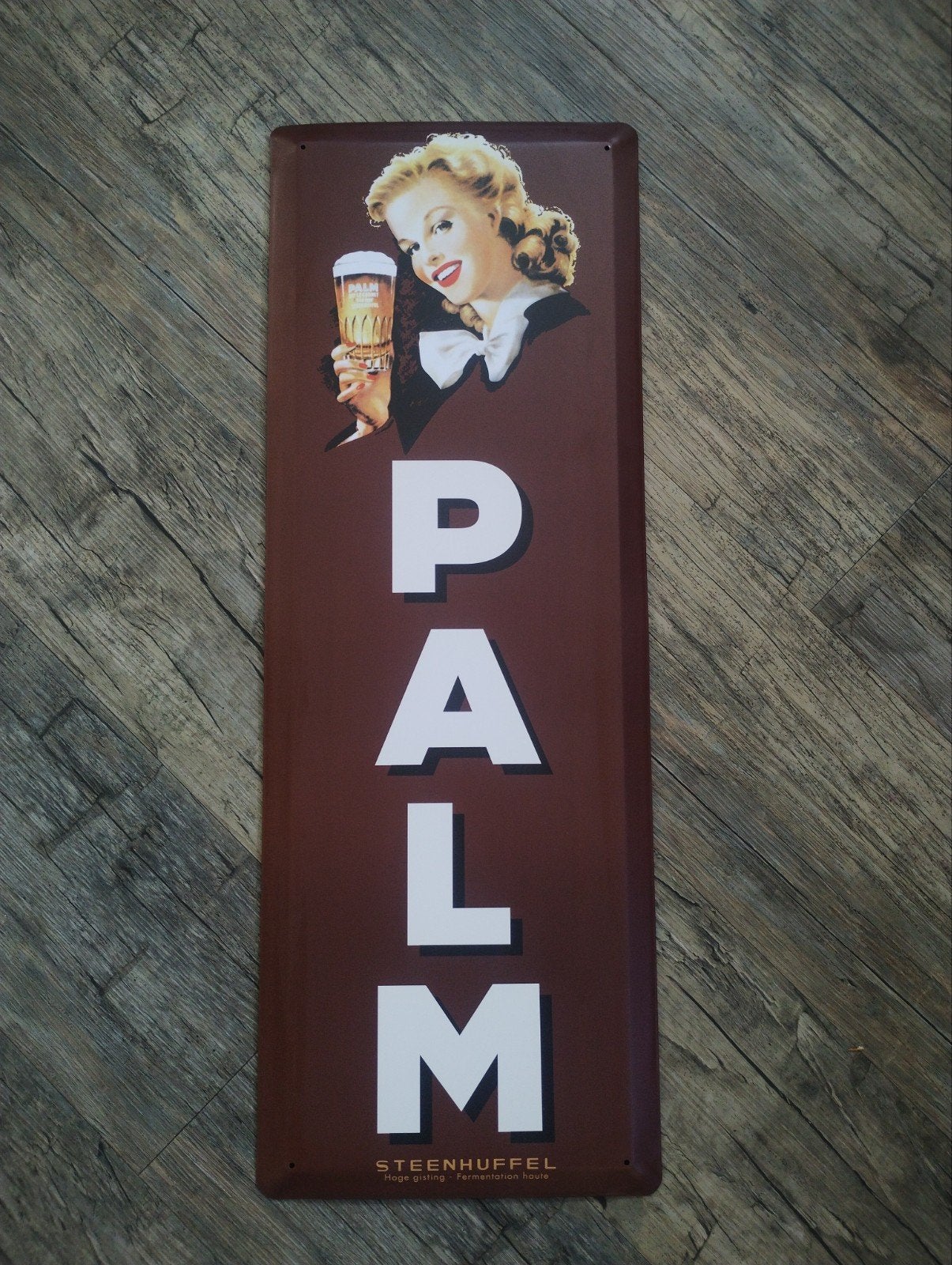 Palm bier reclamebord, Verzamelen, Ophalen of Verzenden, Nieuw, Reclamebord, Plaat of Schild, Palm