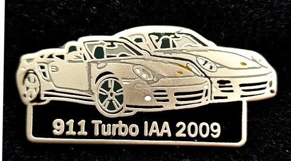Porsche 911 Turbo IAA 2009 pin, Verzenden, Nieuw, Transport, Speldje of Pin