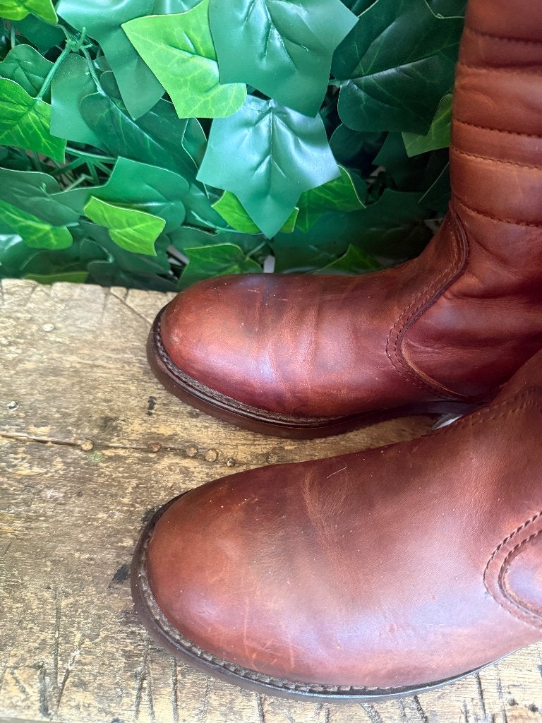 weinig gedragen mooie vintage biker boots van Sendra maat 45, Sendra, Bruin, Boots, Ophalen of Verzenden