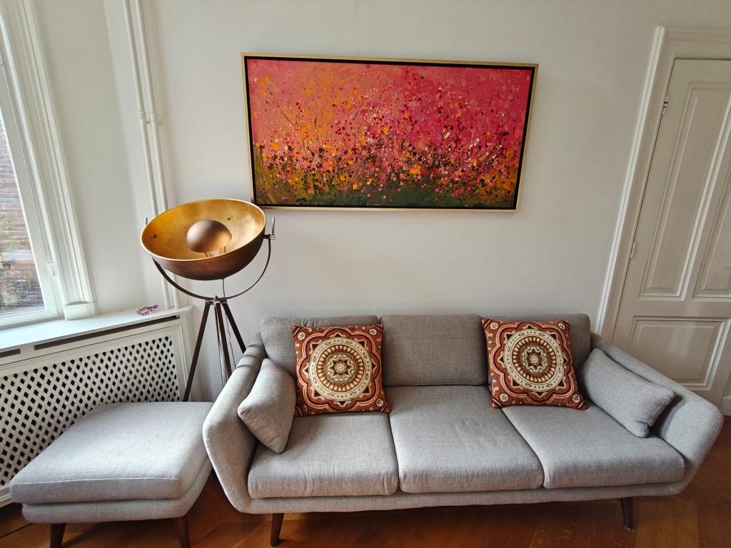 Driezits bank Sigrid Sofa company, Huis en Inrichting, Ophalen, Gebruikt, Driepersoons, 75 tot 100 cm