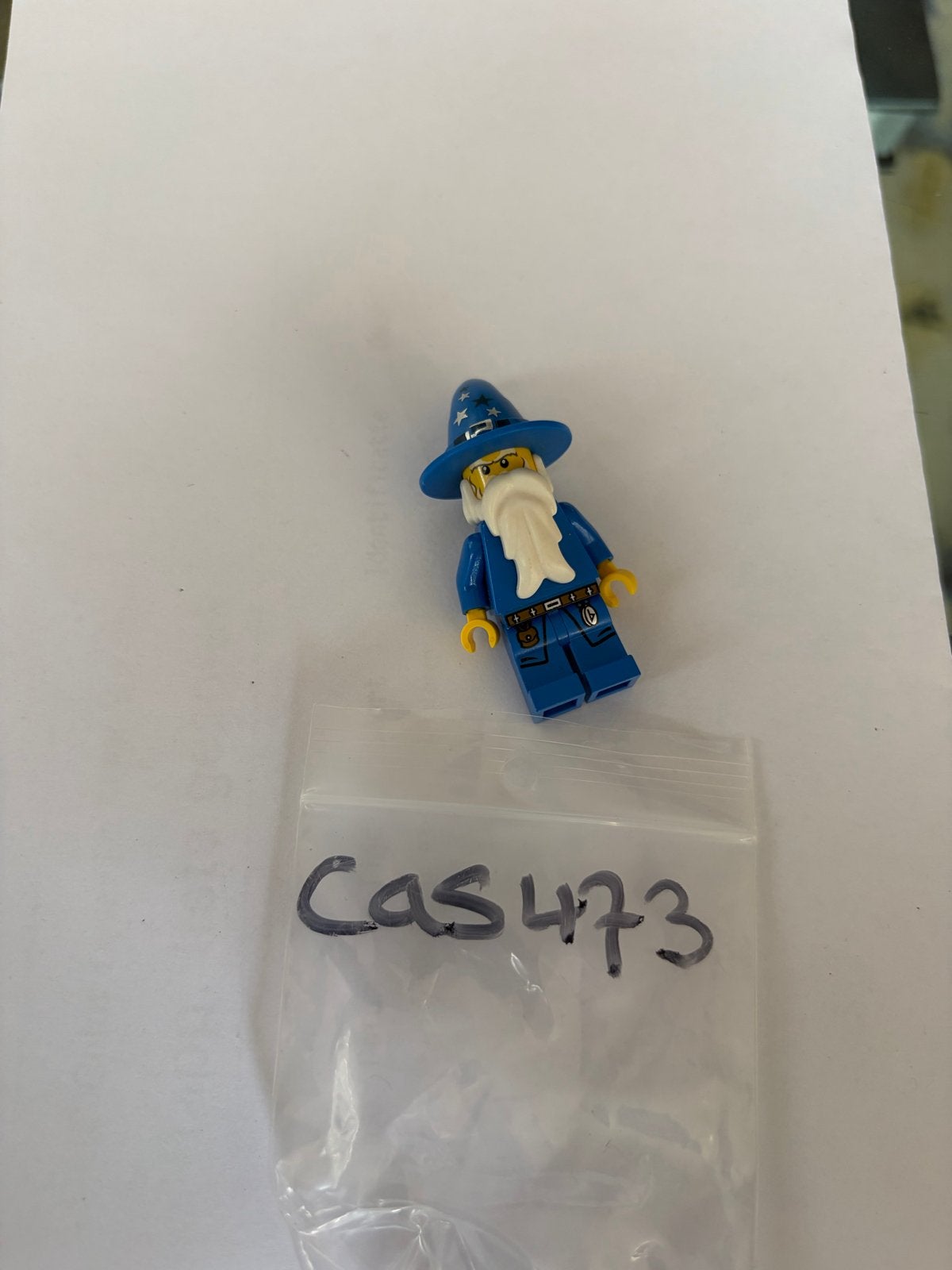Lego Minifiguur Tovenaar (Cas473) Kingdoms - Blue Wizard, Gebruikt, Lego, Ophalen of Verzenden, Minifiguur