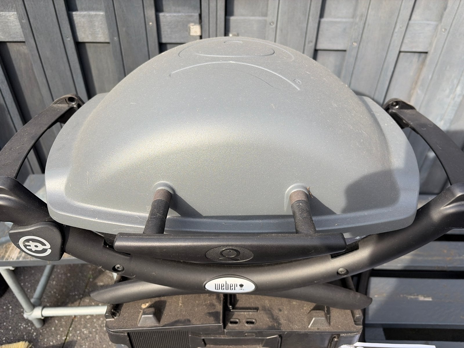 Weber Q1400 elektrische barbecue met accessoires, Ophalen, Zo goed als nieuw