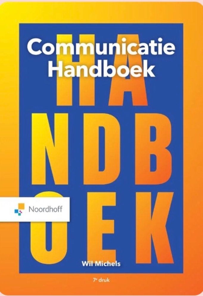 Communicatie Handboek - Wil Michels (7e druk), Boeken, Ophalen of Verzenden, Gamma, Zo goed als nieuw, HBO