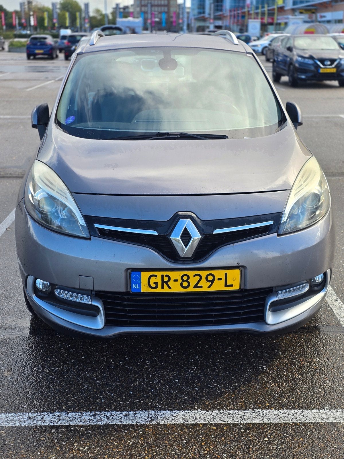 Renault Grand Scenic 1.2 TCE 97KW 7P 2014 Grijs, Auto's, Voorwielaandrijving, Stof, 4 cilinders, 7 stoelen