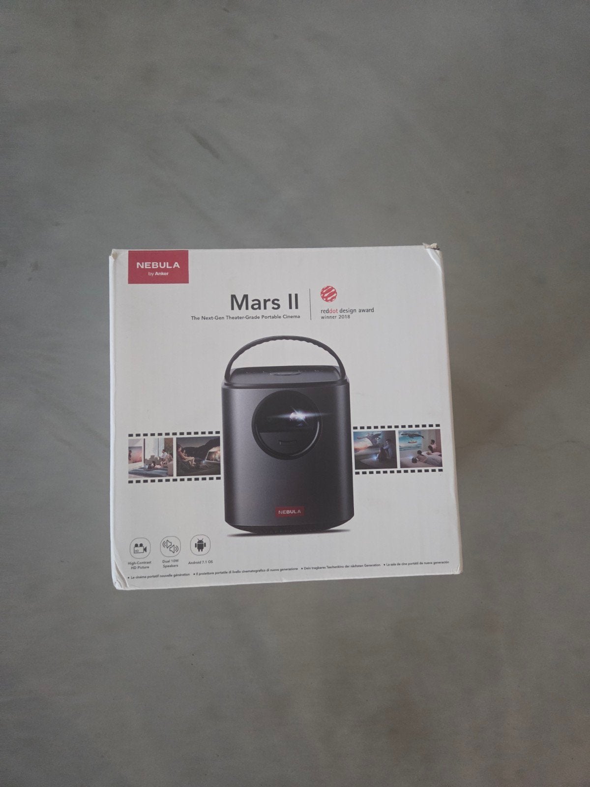 Anker Nebula Mars 2 Beamer - Accu defect, Audio, Tv en Foto, HD (720), Ophalen of Verzenden, DLP, Niet werkend