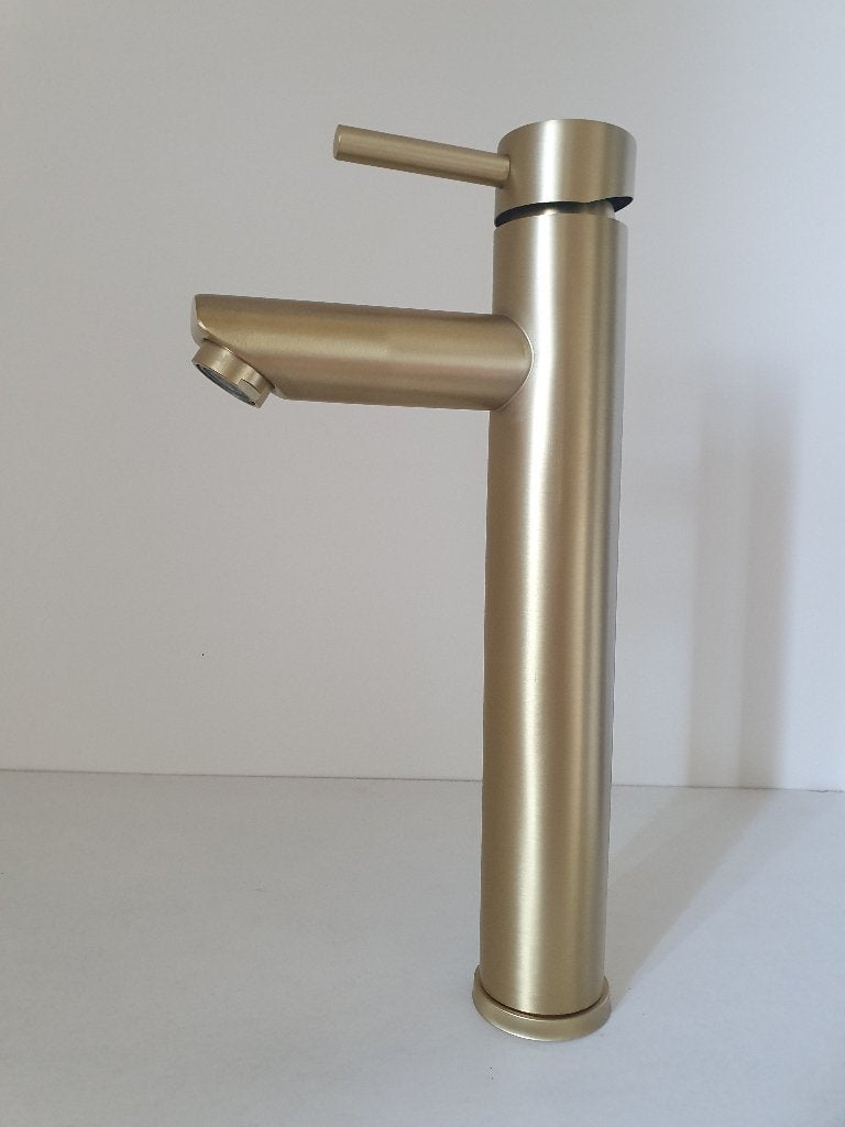 Waskom mengkraan Wastafelkraan GOUD Badkamer kraan HOOG, Doe-het-zelf en Verbouw, Sanitair, Ophalen of Verzenden, Nieuw, Rvs, Kraan
