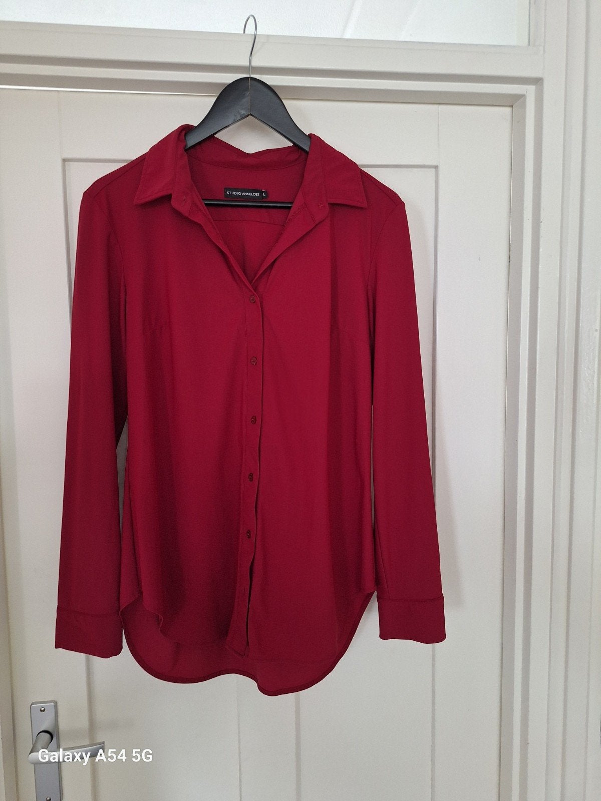 Studio Anneloes Blouse - Maat L - donkerrood. Lange mouwen, Ophalen, Studio Anneloes, Maat 42/44 (L), Zo goed als nieuw