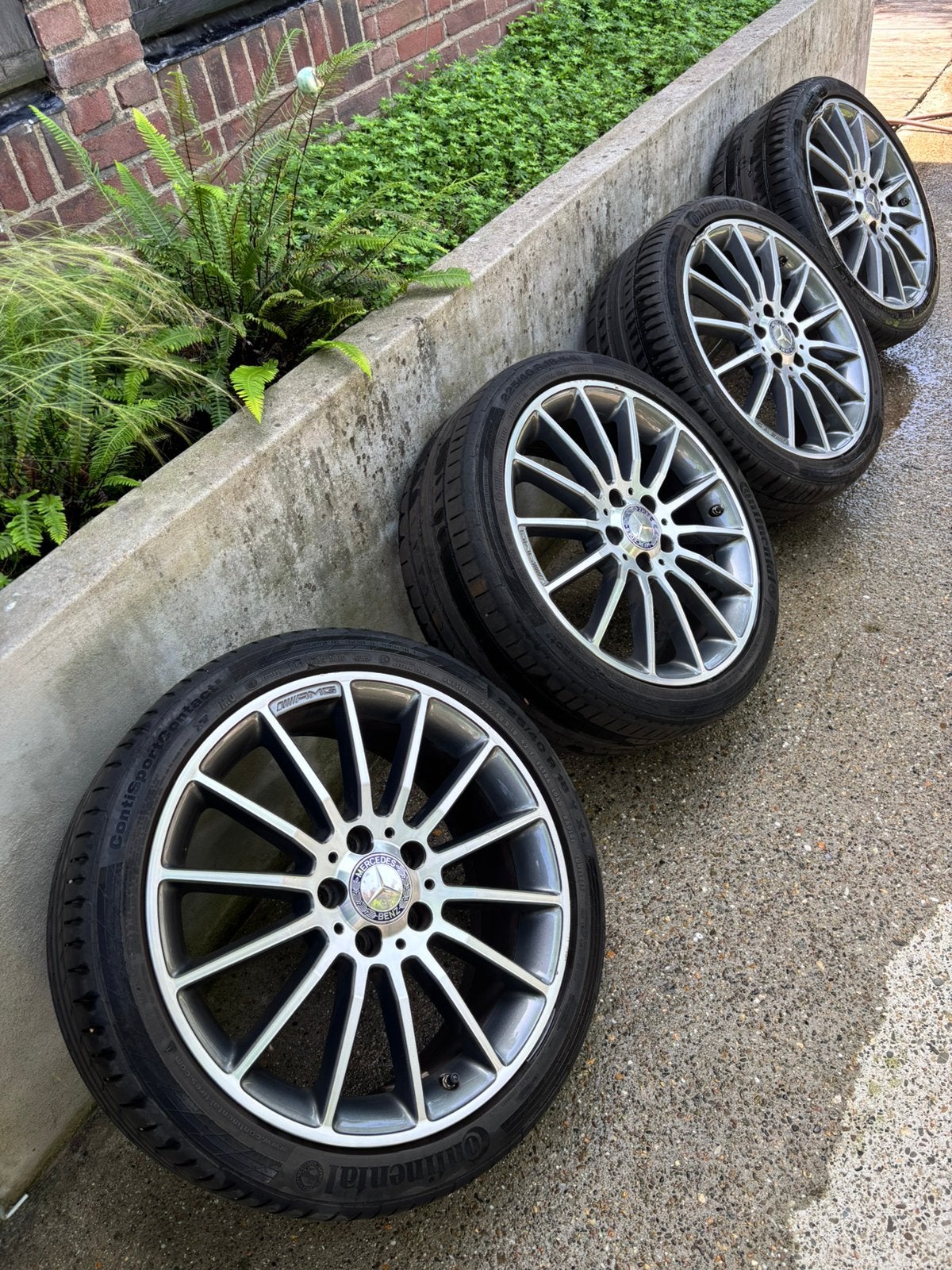 AMG velgen 18inch orig. Mercedes | 2 goed, 2 met schade, Ophalen, 18 inch, Velg(en), Personenwagen