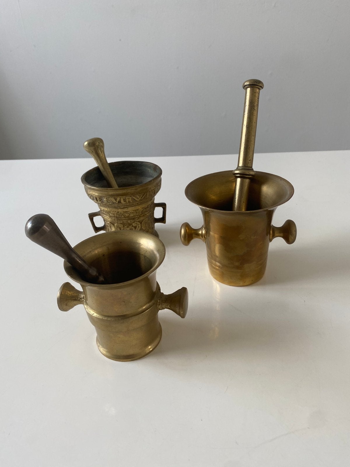 3 X Vijzel met Stamper, Ophalen of Verzenden