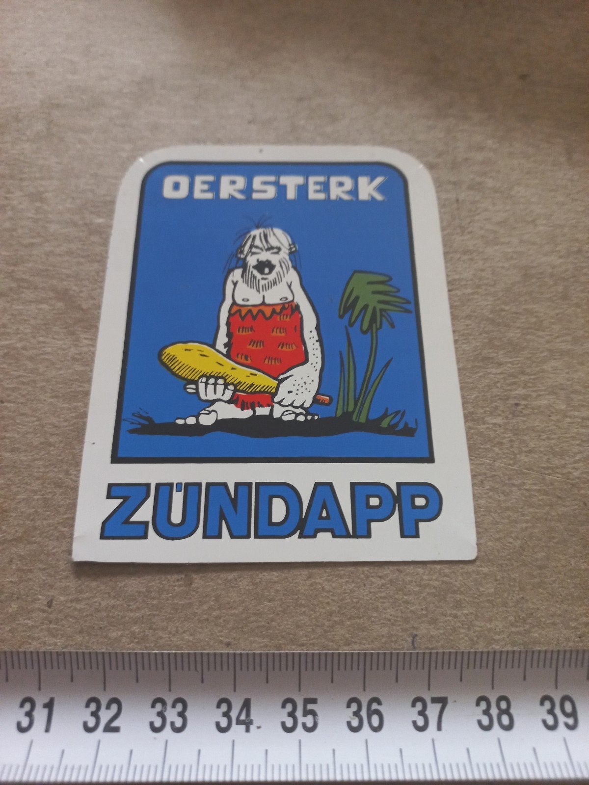 Oersterk Zundapp Sticker - Vintage Bromfiets Decal, Ophalen of Verzenden